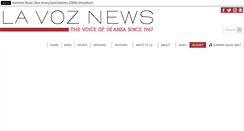 Desktop Screenshot of lavozdeanza.com